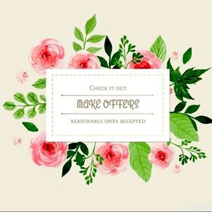 Love the item but not the price? Make me a reasonable offer.